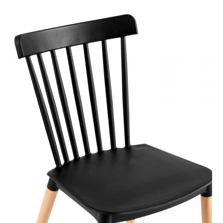 Scaun dining, negru / fag, ZOSIMA [5]