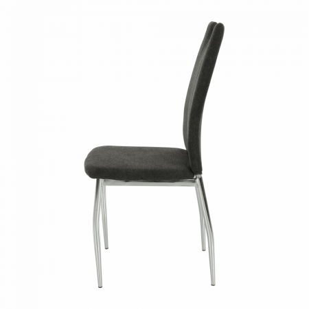 Scaun dining, textil gri maro/crom, OLIVA NEW [15]
