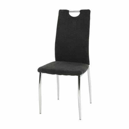 Scaun dining, textil gri maro/crom, OLIVA NEW [14]