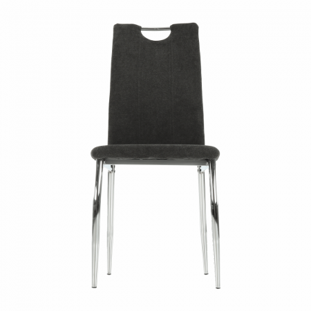 Scaun dining, textil gri maro/crom, OLIVA NEW [5]