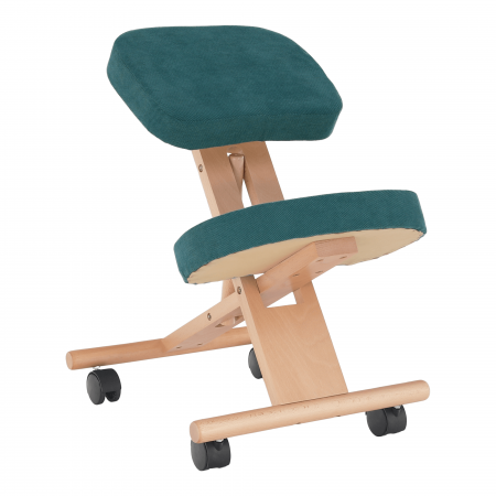 Scaun ergonomic, petrol/ fag, FLONET [15]