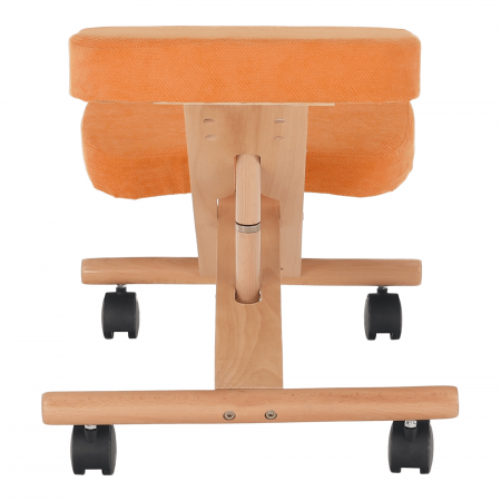 Scaun ergonomic, portocale/ fag, FLONET [13]