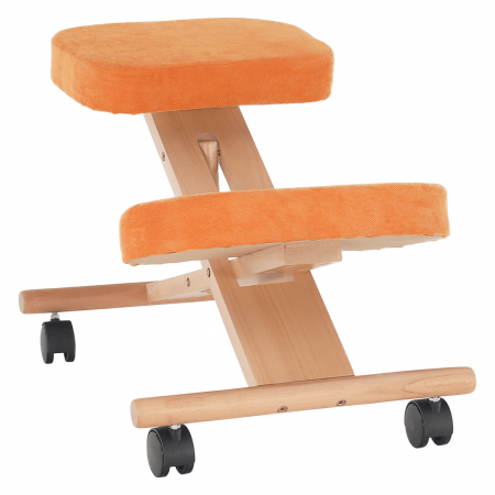 Scaune Birou - Scaun ergonomic, portocale/ fag, FLONET