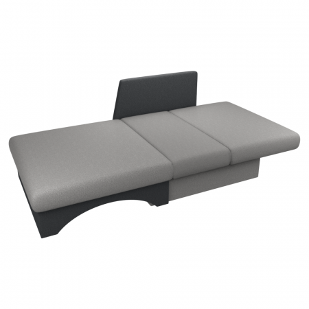 Scaun extensibil, gri/gri închis, pe dreapta, KUBOŠ NEW [1]