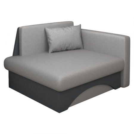 Fotolii - Scaun extensibil, gri/gri închis, pe dreapta, KUBOŠ NEW