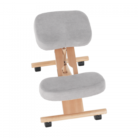 Scaun genunchi ergonomic, gri-maro Taupe / fag, FLONET [16]