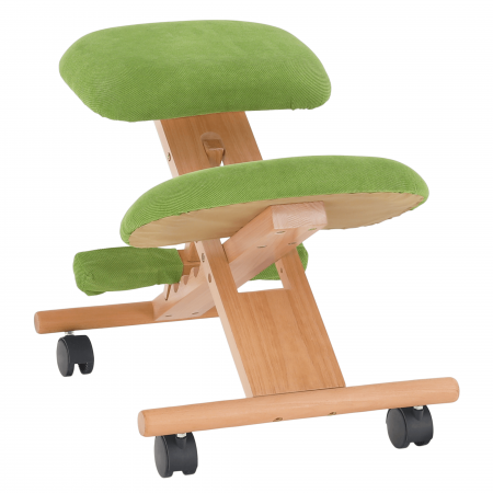 Scaune Birou - Scaun genunchi ergonomic, verde/ fag, GROCO