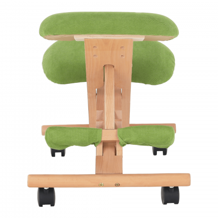 Scaun genunchi ergonomic, verde/ fag, GROCO [8]