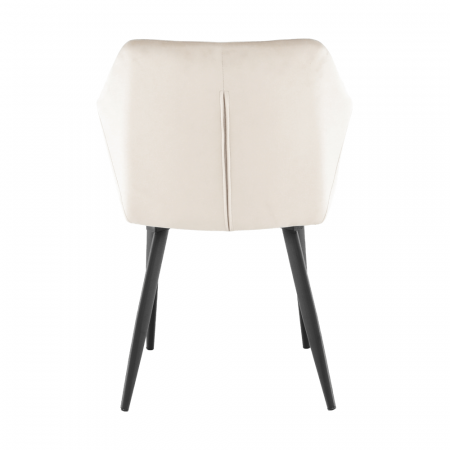 Scaun, material bej / picioare negre, ODOVEL [5]