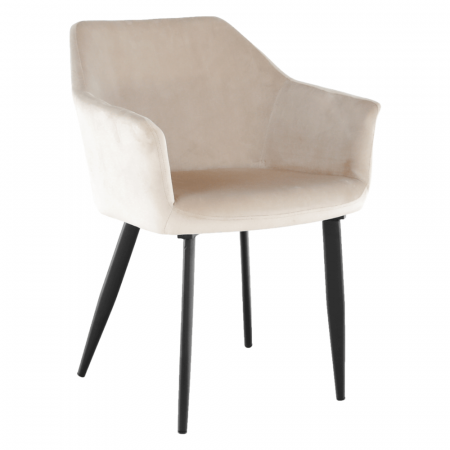 Scaune living/dining - Scaun, material bej / picioare negre, ODOVEL
