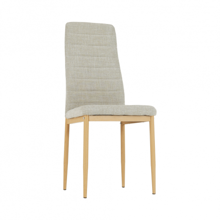 Scaun, material textil bej/cadru metalic fag, COLETA NOVA [5]