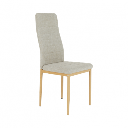 Scaun, material textil bej/cadru metalic fag, COLETA NOVA [7]