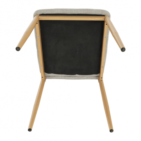 Scaun, material textil bej/cadru metalic fag, COLETA NOVA [14]