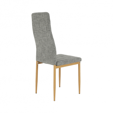Scaun, material textil gri deschis/cadru metalic fag, COLETA NOVA [5]