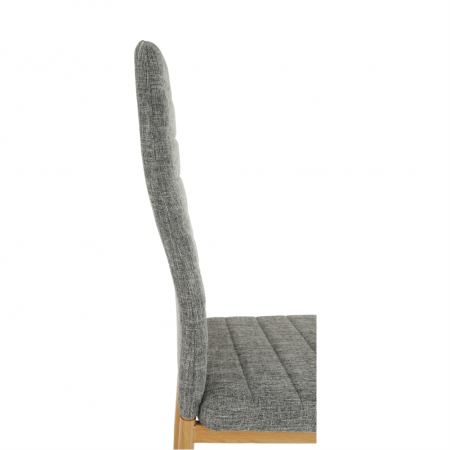 Scaun, material textil gri deschis/cadru metalic fag, COLETA NOVA [11]