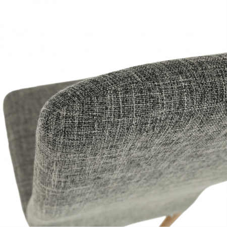 Scaun, material textil gri deschis/cadru metalic fag, COLETA NOVA [9]