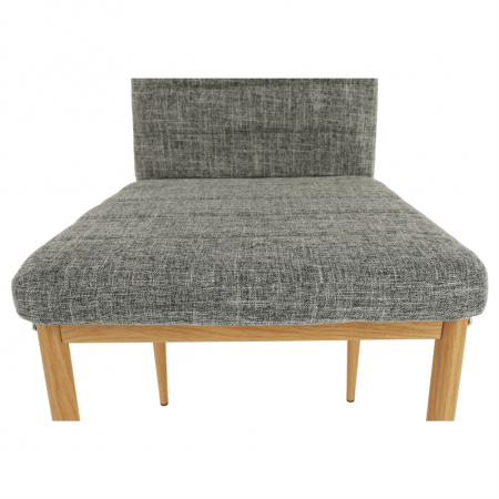 Scaun, material textil gri deschis/cadru metalic fag, COLETA NOVA [13]