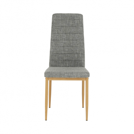 Scaun, material textil gri deschis/cadru metalic fag, COLETA NOVA [2]