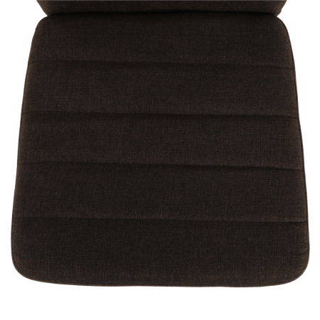 Scaun, material textil maro închis/cadru metalic fag, COLETA NOVA [2]