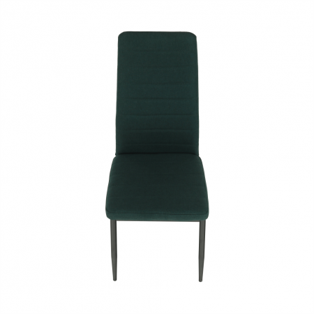 Scaun, material textil smarald/cadru metalic negru, COLETA NOVA [8]