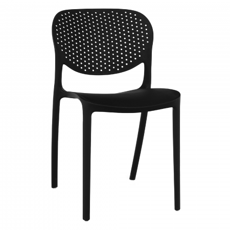 Scaune de gradina - Scaun, negru, FEDRA NEW