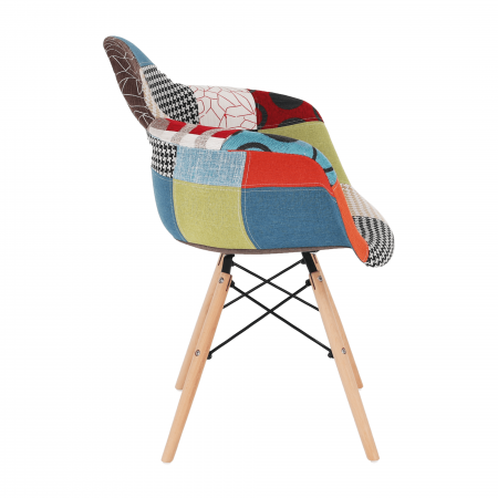 Scaun, patchwork/fag, TOBO 4 NEW [13]