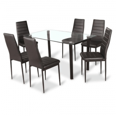 Scaun, piele eco neagră/metal negru, COLETA NOVA [1]