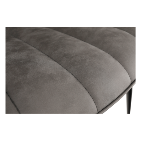 Scaun, piele ecologică gri deschis/negru, HAZAL [3]