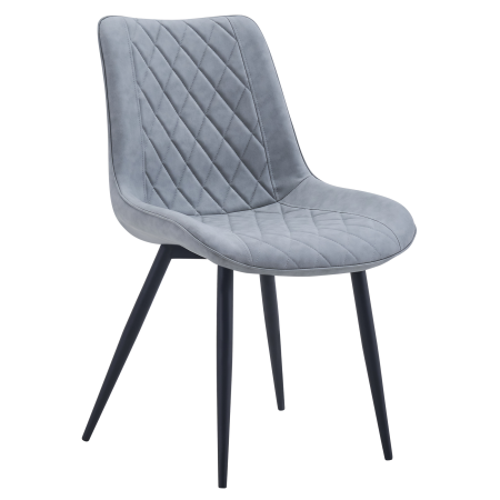 Scaun, piele ecologică gri/negru, HARLAN [0]