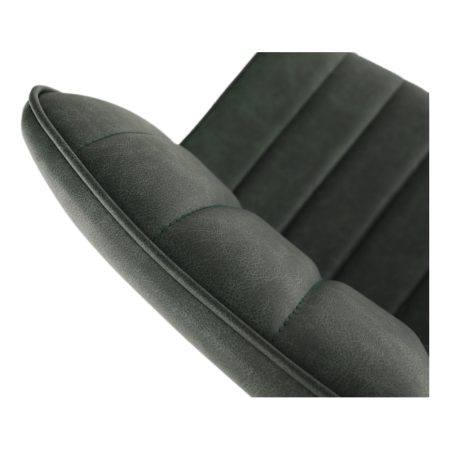 Scaun, piele ecologică verde/negru, HAZAL [6]