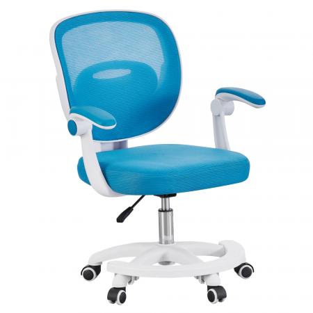 Mobilier Birou - Scaun pivotant, albastru/alb, TRIXI TYP 2