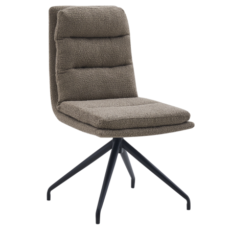 Scaun pivotant, bej/negru, LINA [1]