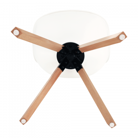 Scaun pivotant elegant, alb, ETOSA [11]