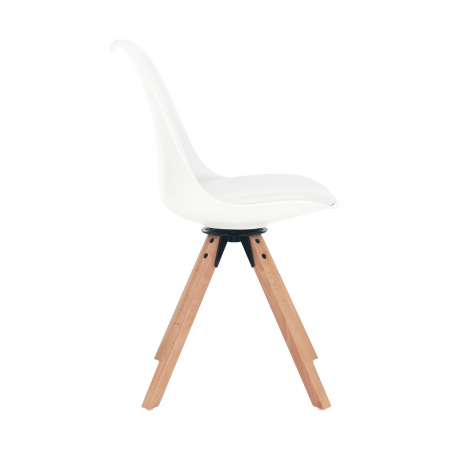 Scaun pivotant elegant, alb, ETOSA [6]
