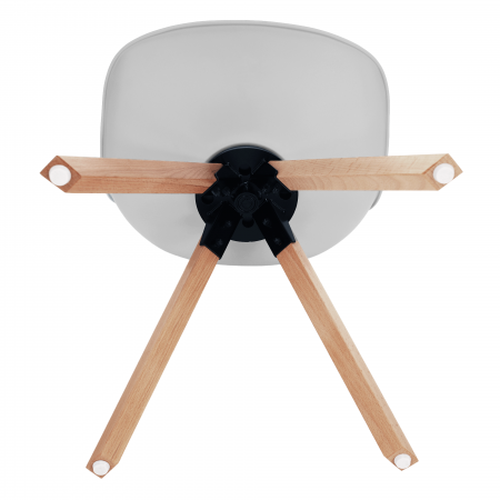 Scaun pivotant elegant, gri deschis, ETOSA [7]