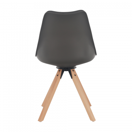 Scaun pivotant elegant, gri închis, ETOSA [5]
