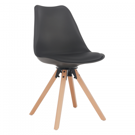 Scaune bucatarie - Scaun pivotant elegant, gri închis, ETOSA