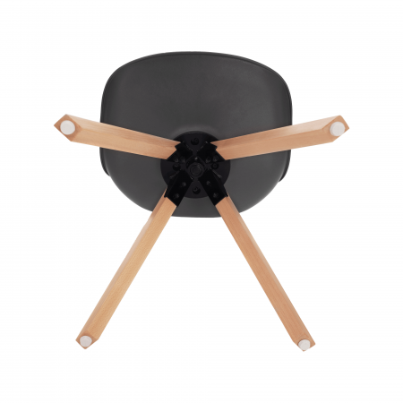 Scaun pivotant elegant, gri închis, ETOSA [12]