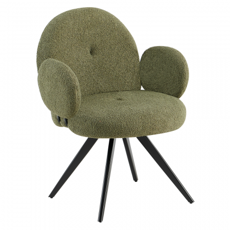 Scaune living/dining - Scaun pivotant, verde/negru, VASALA