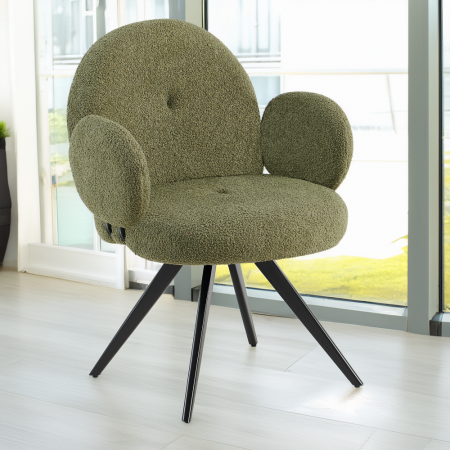 Scaun pivotant, verde/negru, VASALA [1]