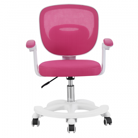 Scaun pivotant, zmeură/alb, TRIXI TYP 2 [2]