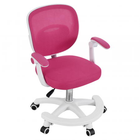 Scaun pivotant, zmeură/alb, TRIXI TYP 2 [5]