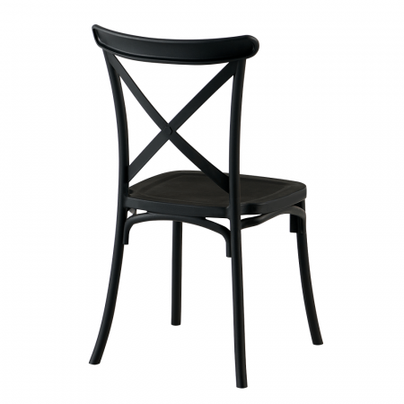 Scaun, pliabil, negru, SAVITA [1]