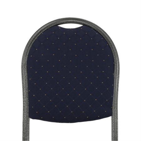 Scaun, rabatabil, textil albastru închis/gri cadru, JEFF 2 NEW [7]