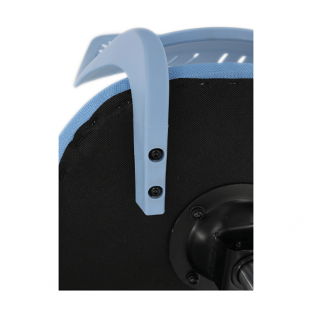 Scaun rotativ, albastru/crom, SELVA [13]