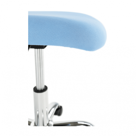 Scaun rotativ, albastru/crom, SELVA [9]
