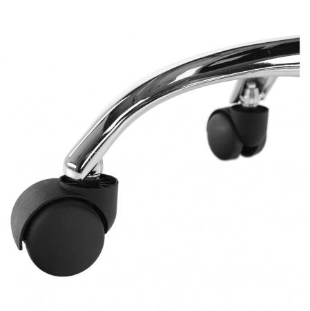 Scaun rotativ, albastru/crom, SELVA [11]