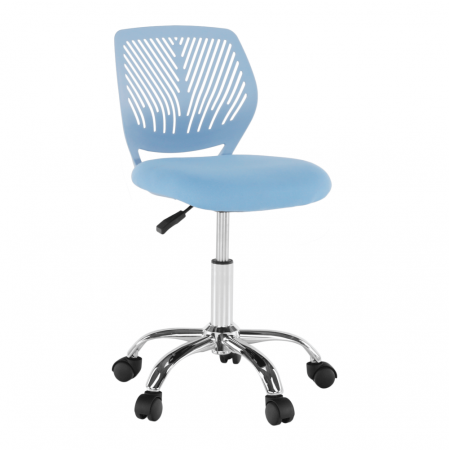 Scaun rotativ, albastru/crom, SELVA [15]