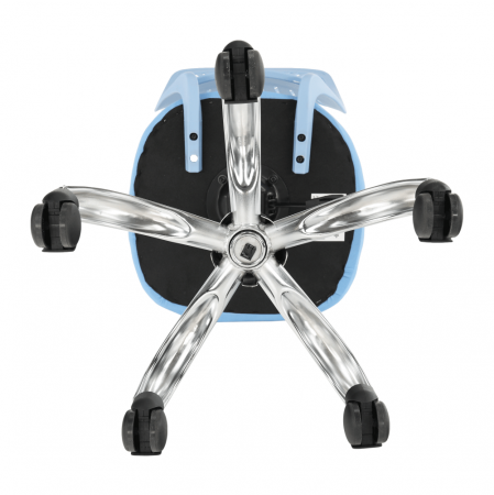 Scaun rotativ, albastru/crom, SELVA [14]