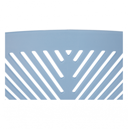 Scaun rotativ, albastru/crom, SELVA [6]